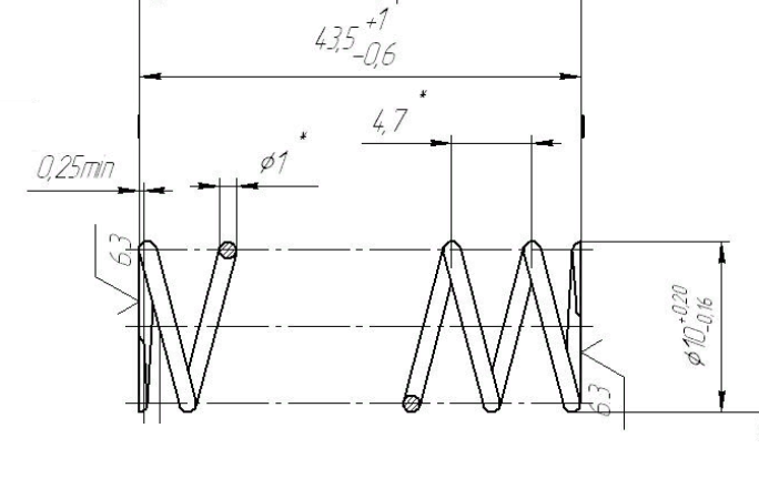 пружины сжатия гпру7-01.01-205 в интернет-магазине НМК